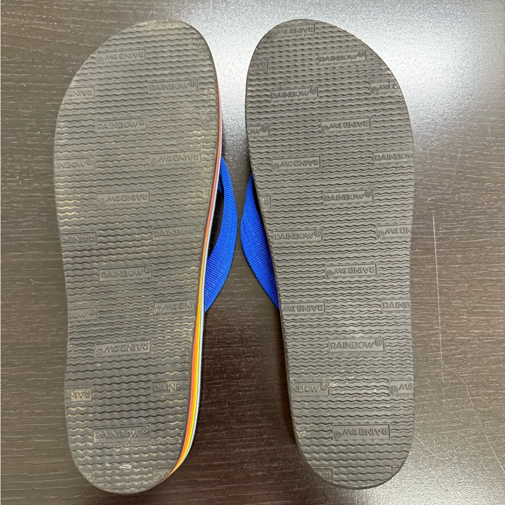 Rainbow Blue and Black Sandals women’s size 9.5 - Picture 3 of 3